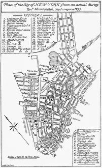 Residential Neighborhood Prints: Plan of the City of New York 1766