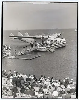 Christening Prints: Plane Being Christened Before Service