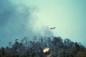 Drop Prints: US Plane Dropping Bombs on Hill 875
