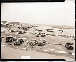Airport Prints: Planes in an Airfield