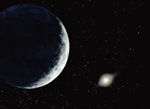 Planet known as 2003UB313, Earths sun in distance