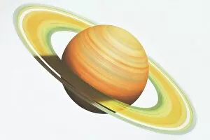 Images Dated 30th March 2006: The planet Saturn, illustration