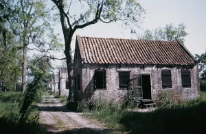 1800s Prints: Plantation Slave Quarters