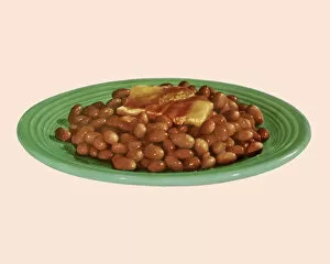 Healthy Food Collection: Plate of Baked Beans