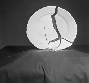 Photographic Study Prints: Plate Breaking from a Fall