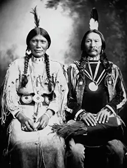 Traditional Style Prints: Plateau Indian Couple