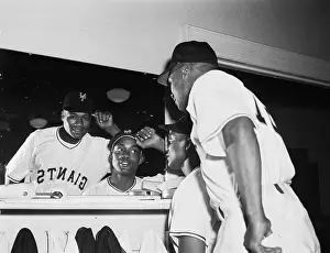 Outfielder Prints: Two Players Appear In Giants Uniform