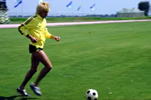 Rod Stewart Prints: Playing American Soccer/ English Football