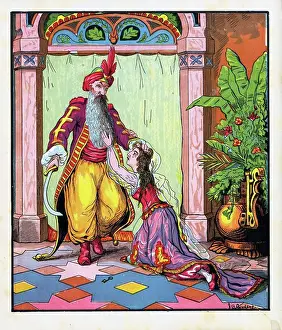 Tales Prints: Pleading with Blue Beard