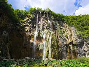 Plitvice waterfall in Croatia