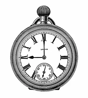 Images Dated 16th October 2018: Pocket Watch Silver (XXXL)