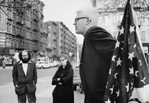 Poet Allen Ginsberg at Outdoor Antiwar Rally