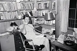 Weston Prints: Poet Anne Sexton in Her Office