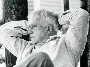 Hands Behind Head Prints: Poet Robert Frost