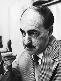 Poet Salvatore Quasimodo Gesturing