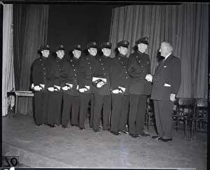 Graduation Prints: Police Academy Lined Up; Commissioner