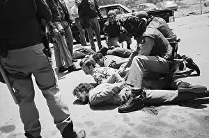 Gas Mask Prints: Police Arresting Berkeley Demonstrators
