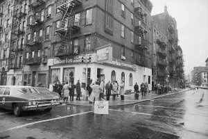 Restaurant Prints: Police Barricade at Joseph Gallo Murder Scene