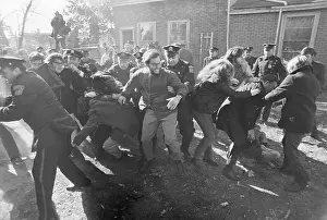Brighton Prints: Police Break Up a Demonstration