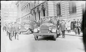 Police Commissioner Inspecting Riot Wagons
