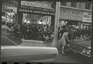 Police Confronting Mob on the Street