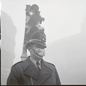 Police Constable Posing in Special Mask