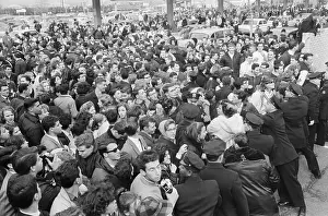 Frenzy Prints: Police Containing Beatles Fans at Idlewild Airport
