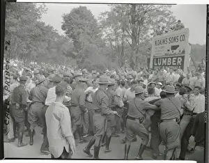 Police Controlling crowd at Concert