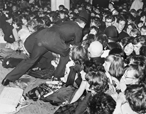 Manchester Prints: Police Controlling Fans at Beatles Concert