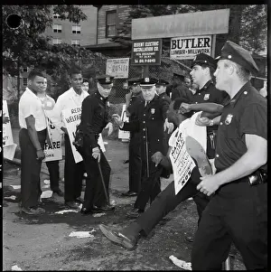 Police Drag Away Demonstrator