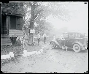 Secrecy Prints: Police on Duty at Charles Lindbergh Home