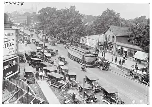 Buffalo Prints: Police Escort for Streetcar