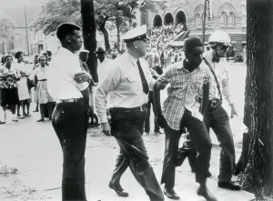Birmingham Prints: Police Escorting Demonstrator to Jail