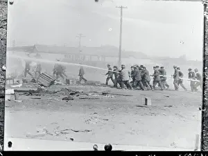 Sacramento Prints: Police and Firefighters Spraying Kelly's Army