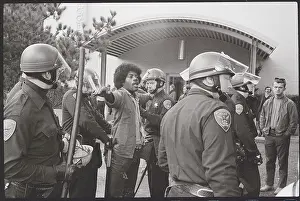 Police Frisking Demonstrator