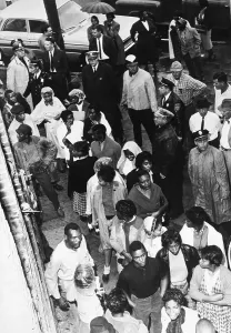 Demonstrator Prints: Police Leading Negroes Into Alleyway