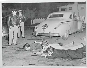 Robert H Prints: Police Nab Three in Berkeley Shoot-Out