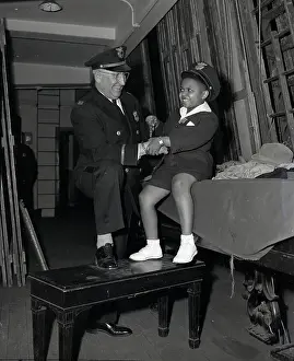 Handcuffs Prints: Police Officer With Child