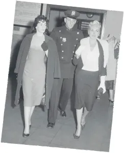 Vice Prints: Police Officer Escorting Prostitutes