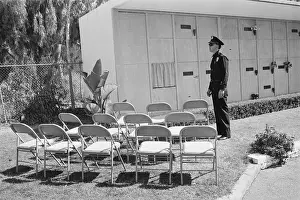 Police Officer Guarding Crypt