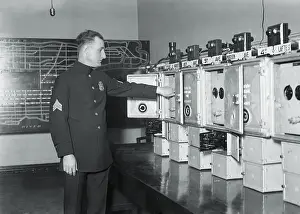 Police Officer Operating Traffic Lights