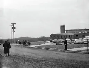 Alexandria Prints: Police Patrol as Children Enter School