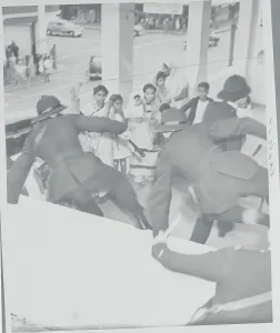 Durban Prints: Police Protecting Citizens During Civil Riots