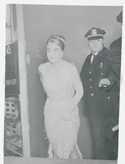 Police Protecting Joan Crawford from Crowds