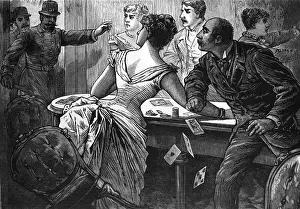 Raid Prints: Police Raid Gambling Den W/Proprietress