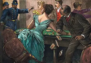 Police Raiding Female Gambling Den