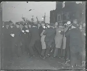 Frenzy Prints: Police Restraining Hoover Supporters