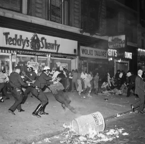 Oppression Prints: Police and Rioters Fighting in Harlem