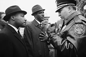 Anderson Prints: Police Stopping Dr. King And Dr. Anderson