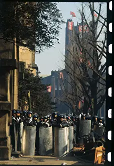 Police Stopping Radical Students